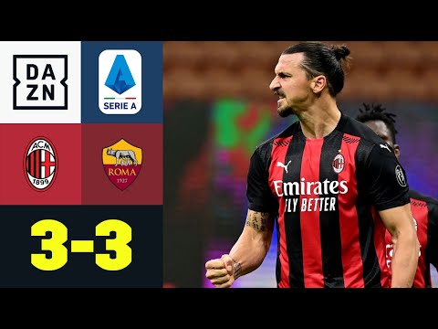 Schwergewichtskampf ohne Knockout: AC Milan - AS Roma 3:3 | Serie A | DAZN Highlights