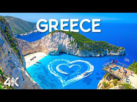 Greece 4K Drone Footage | Navagio Beach, Blue Domes Paradise & Turquoise Escape