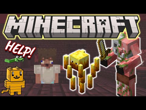 AnimaZing Story! - Into the Nether fortress - Li’l Petey and Molly Play - Minecraft