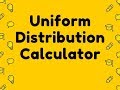 Uniform Distribution Calculator Video