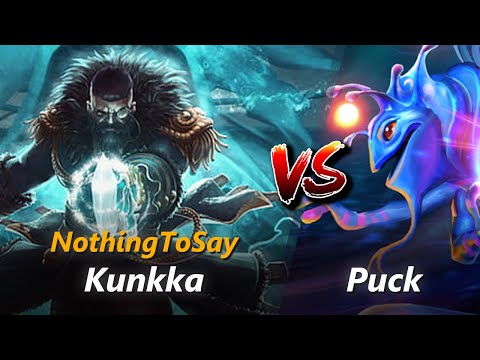 NothingToSay mid Kunkka vs Puck | First 10 minutes