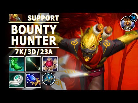Bounty Hunter Support | 7.31b | Great Roaming Support | Dota 2 Immortal Gameplay