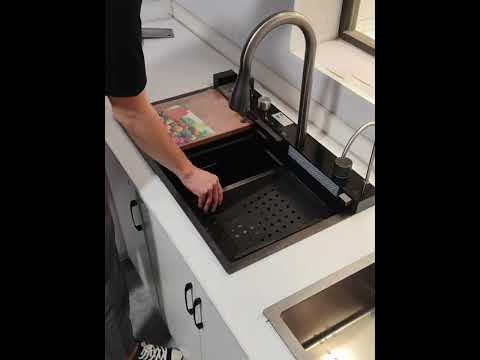 Миниатюра изображения товара Мойка кухонная со смесителем Saniteco LD0112 (75x45x21)