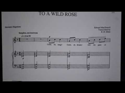 To A Wild Rose Piano Accompaniment