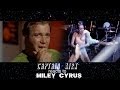 Captain Kirk watches Miley Cyrus performance