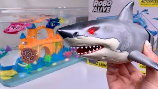 Download lagu [🐰toy asmr🐰] Zuru Robo Alive White Shark & Aquarium Playset ASMR Satisfying with Unboxing Review Toy mp3