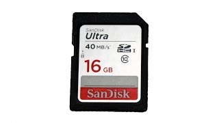 Video thumbnail for Sandisk Ultra SDHC 16GB Memory Card Unboxing and Review by All Sorts