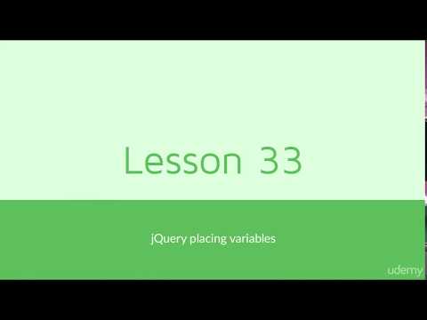 (Complete HTML5 CSS 3 Guide for Web development ) 033 jQuery placing variables