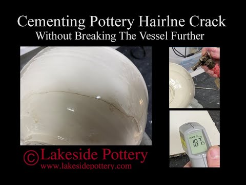 How to cement a hairline crack in a ceramic vessel video