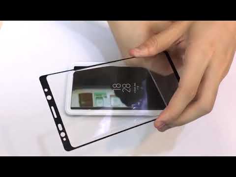 Full glue 5D Curved tempered glass film Installtion