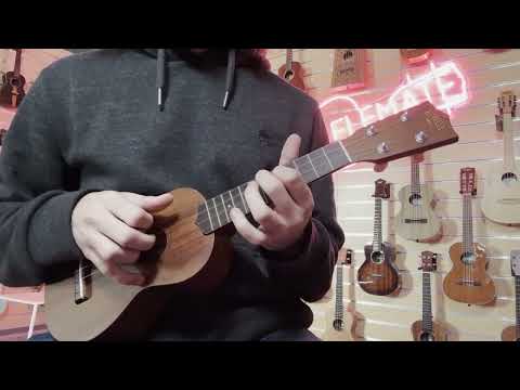 Kiwaya Artist Series Solid Mahogany Soprano Ukulele Sound Demo KTS-4