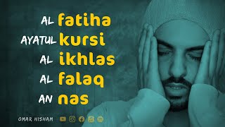 Download lagu Al Fatiha - Ayatul Kursi - (4 Quls) Al Ikhlas - Al Falaq - An-nas (Be Heaven) Omar Hisham mp3