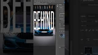 ⭐ Place Text Behind Anything In Photoshop!