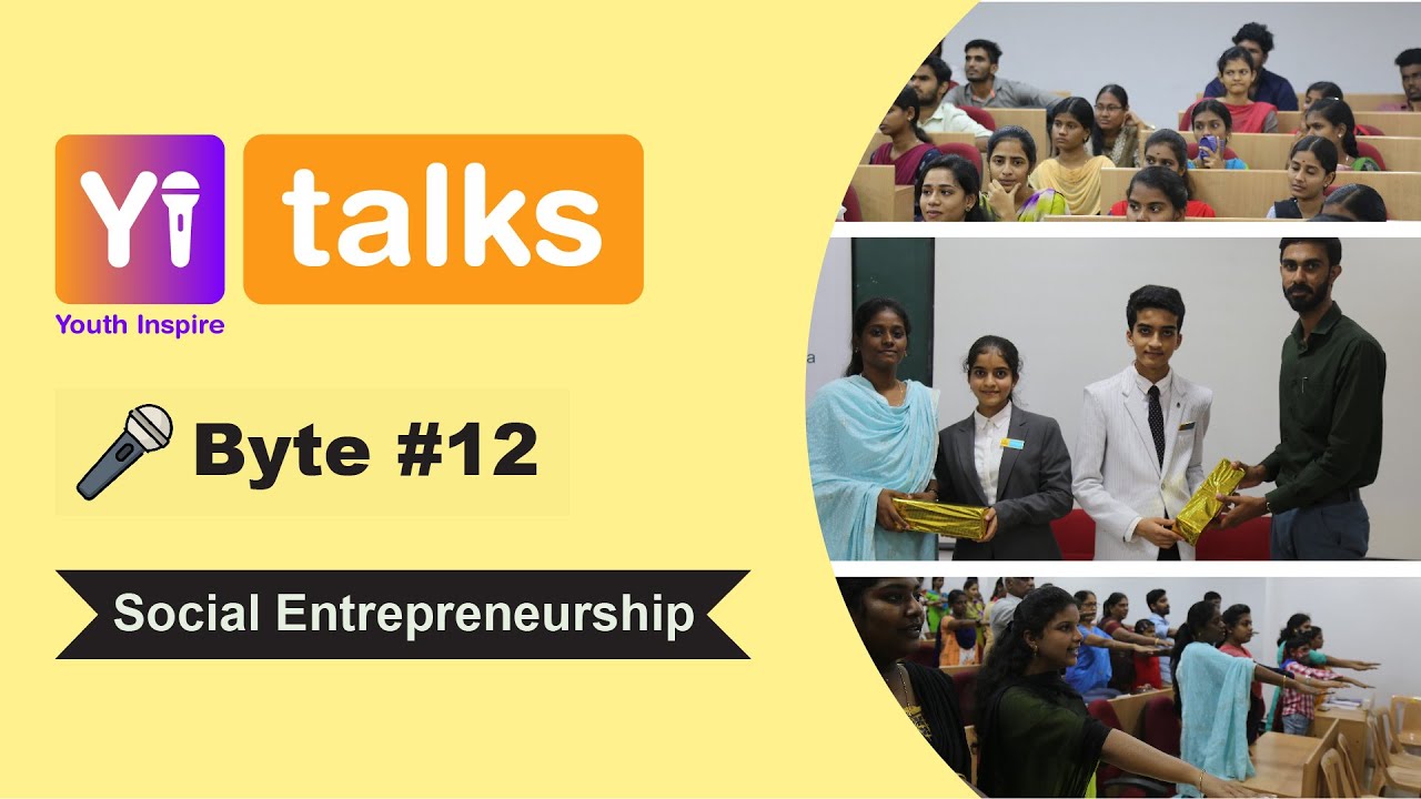 Yi Talks | Social Entrepreneurship | Hallmark Business School, Trichy