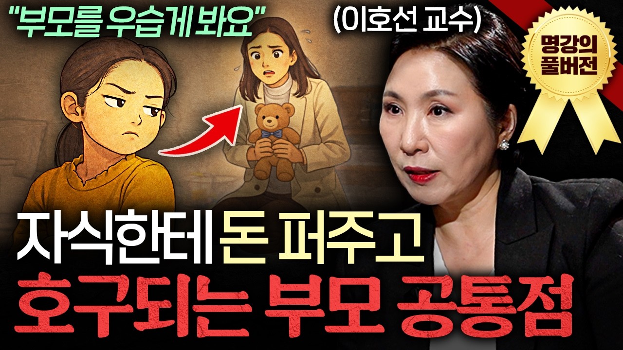 살면서 자식 앞에서 절대 하면 안 되는 말 "한 마디가 인생을 결정해요"ㅣ지식인초대석 (이호선 교수 풀버전)