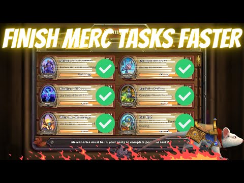 HOW TO FINISH your MERCENARY TASK LISTS FASTER 🗒️✅ #hearthstone #hearthstonemercenaries