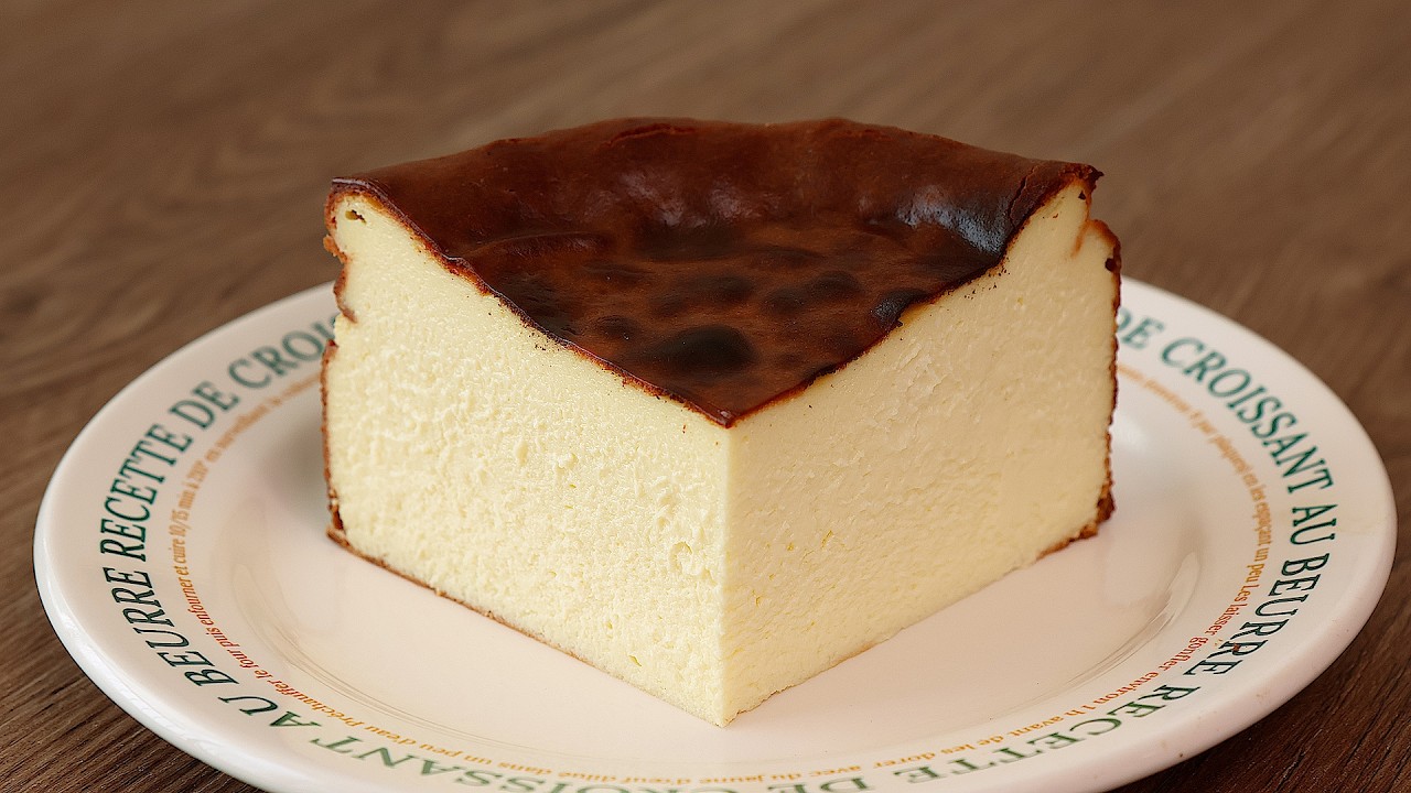 크림치즈1도 안들어간 치즈케이크 맛 그릭요거트 바스크 치즈케이크 만들기