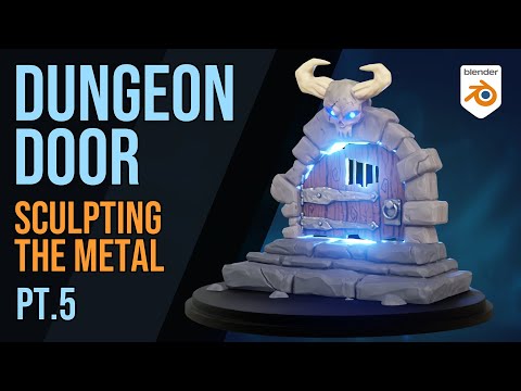 Dungeon Door -  Pt5 -  Sculpting the metal parts