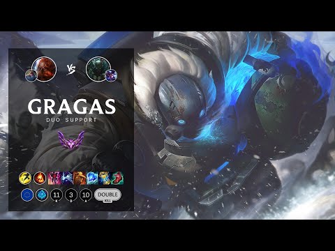 Gragas Support vs Pyke - EUW Master Patch 12.11