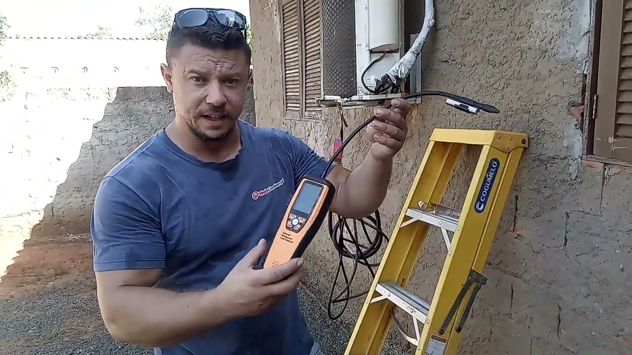 como identificar vazamento de gás refrigerante fácil sem utilizar nitrogênio | detector ILD 200