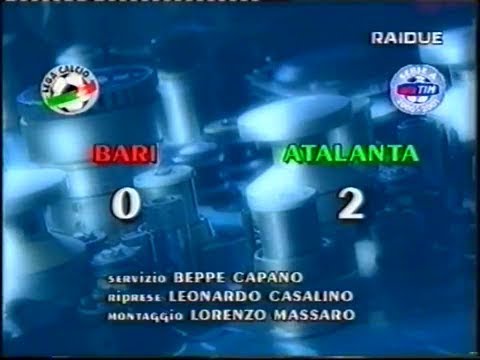 2000-01 (3a - 22-10-2000) Bari-Atalanta 0-2 [F.Rossini,Ventola] Servizio D.S.Rai2