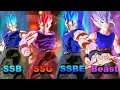 All Super Saiyan Forms & BEAST Comparison Attribute BUFFS! (Updated) - Dragon Ball Xenoverse 2 DLC