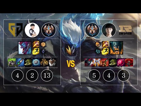GEN Bonnie Trundle vs RNG XLB Olaf Jungle - KR Challenger Patch 10.10