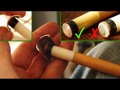 Pool Cue Tip Shaping (with a ¾" copper pipe)