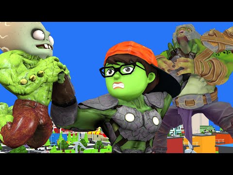 Scary Teacher 3D ||  Team Superhero Transform NickHulk fight Vs Giant Zombie To protect The City