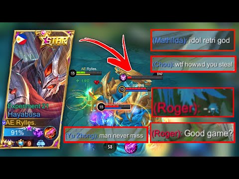 THE MOST INCREDIBLE LORD STEAL USING HAYABUSA | TOP GLOBAL HAYABUSA RYLLES