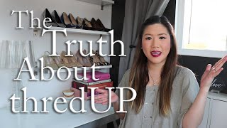 THE TRUTH ABOUT SELLING ON THREDUP - Not Sponsored Honest Pros & Cons Earth Day Sustainable Fashion