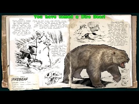 Ark Survival Evolved: Dire Bear Tame