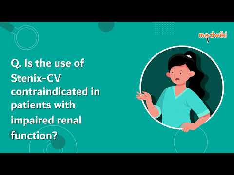 Is the use of Stenix-CV contraindicated in patients with impaired renal function?