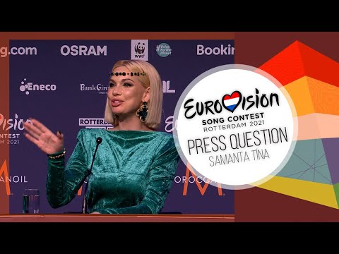 PRESS QUESTION ► Samanta Tīna (Latvia Eurovision 2021)