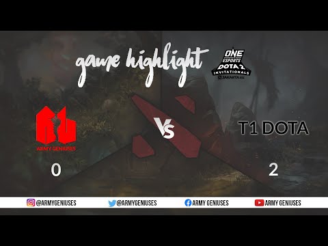 Army Geniuses VS T1 Dota | One Esports Open Qualifier Jakarta | Round 6