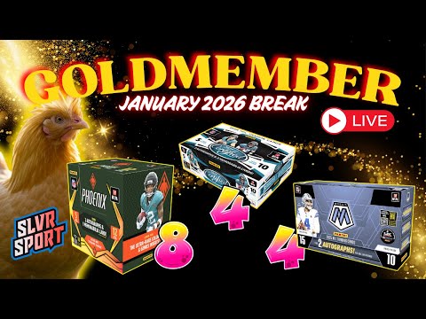 🚨 LIVE 🚨 - January 2026 GoldMember Stream - 2025 Phoenix Football, Mosaic and Certified Hobby Break
