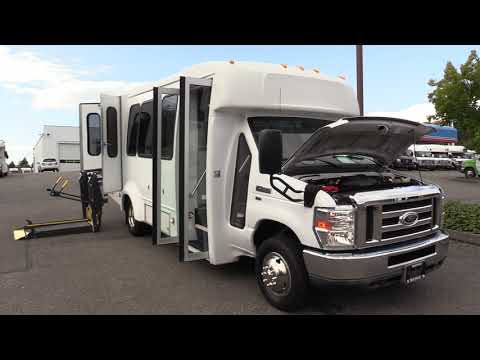 2014 Ford Elkhart ECII 12 Passenger + 2 Wheelchair Shuttle Bus - S97478