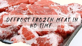 How to Defrost Meat Fast - Defrost Frozen Meat in No Time - Bakra Eid Special