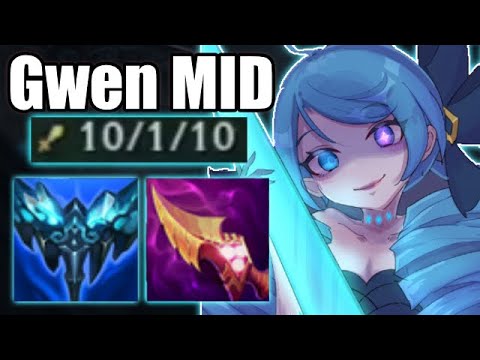 Full AP Gwen Mid DELETES Their Health Bars - Everfrost Gwen Mid - League of Legends