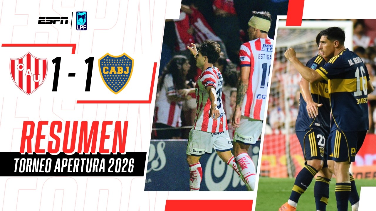 BOCA TENÍA UNA NOCHE COMPLICADA PERO MERENTIEL RESCATÓ UN PUNTAZO | Unión 1-1 Boca | RESUMEN