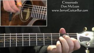 How To Play Don McLean Crossroads on Guitar (intro only)
