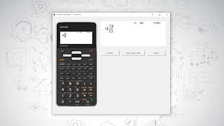 How to type in fractions, and mixed number fractions on the Sharp EL-W535SA scientific calculator.