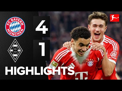 Magical win for Munich!! 4-1 FC Bayern vs Gladbach Highlights Bundesliga Luiz Diaz goal