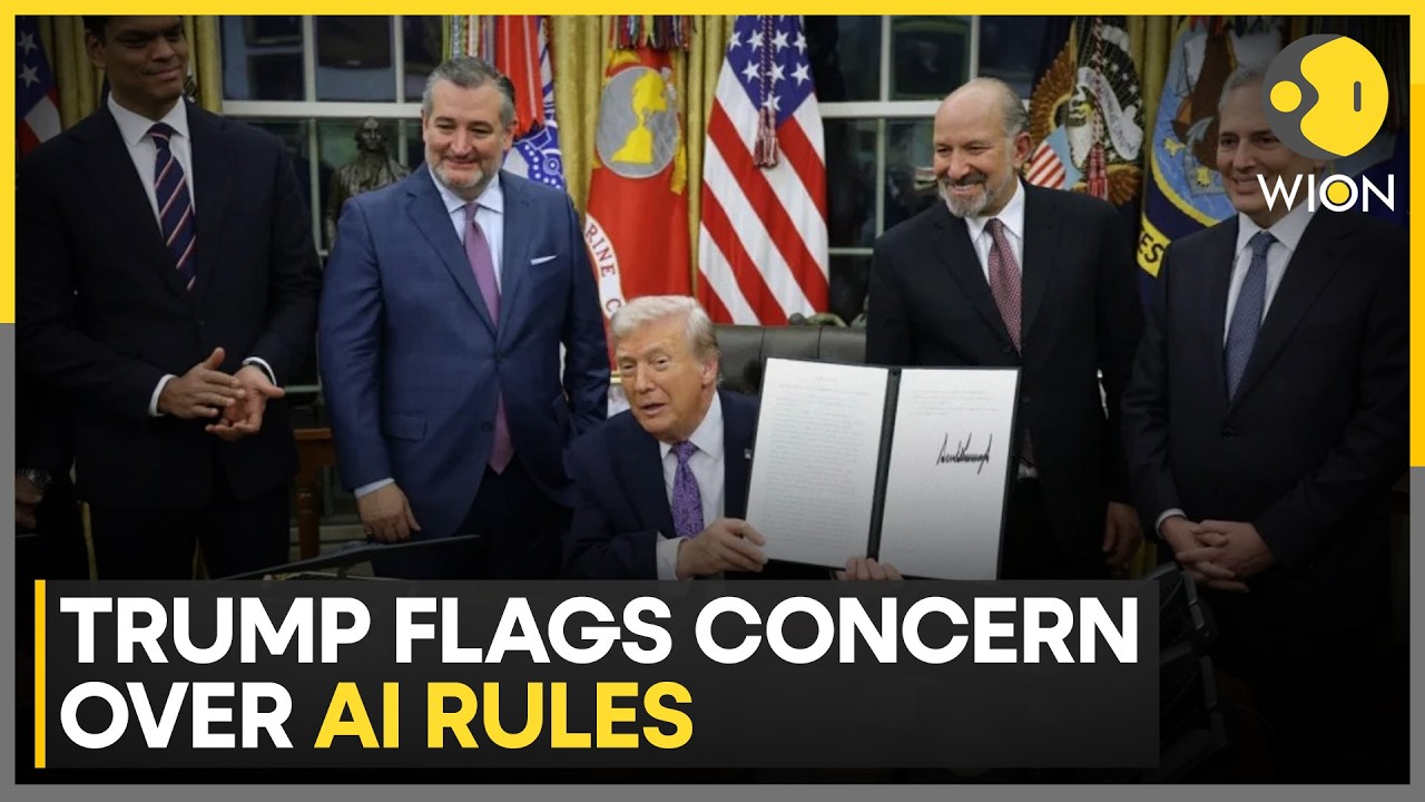 US President Donald Trump Raises Concerns Over AI Regulations | WION News