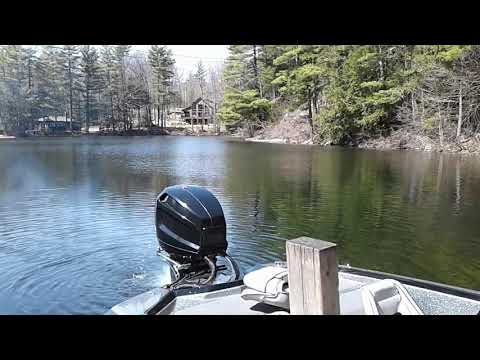 Glastron sx 175 on Great East Lake April 2020