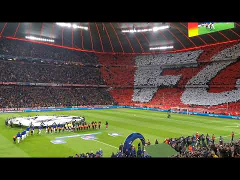 Bayern vs. Paris Saint-Germain | Choreo Südkurve München + Champions League Hymne I März 2023