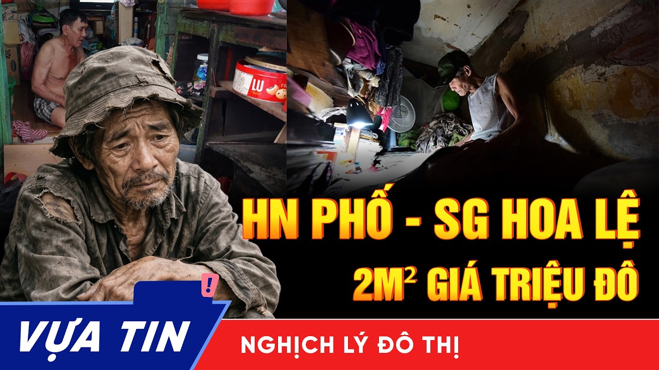 Hà Nội – Sài Gòn: Thành phố hoa lệ hay “chuồng người” 2m² của hàng triệu dân?