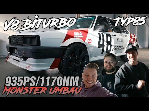 V8 Biturbo Monster im Audi B2 Typ85 I Arne´s 900PS Umbau I RD48