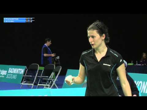 Badminton - Ksenia Polikarpova vs Linda Zetchiri (WS, R32) - Scottish Open 2015