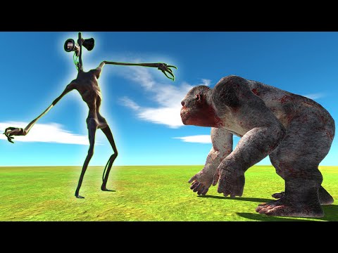 Siren Head vs King Kong Goro The Giant ARBS - Animal Revolt Battle Simulator